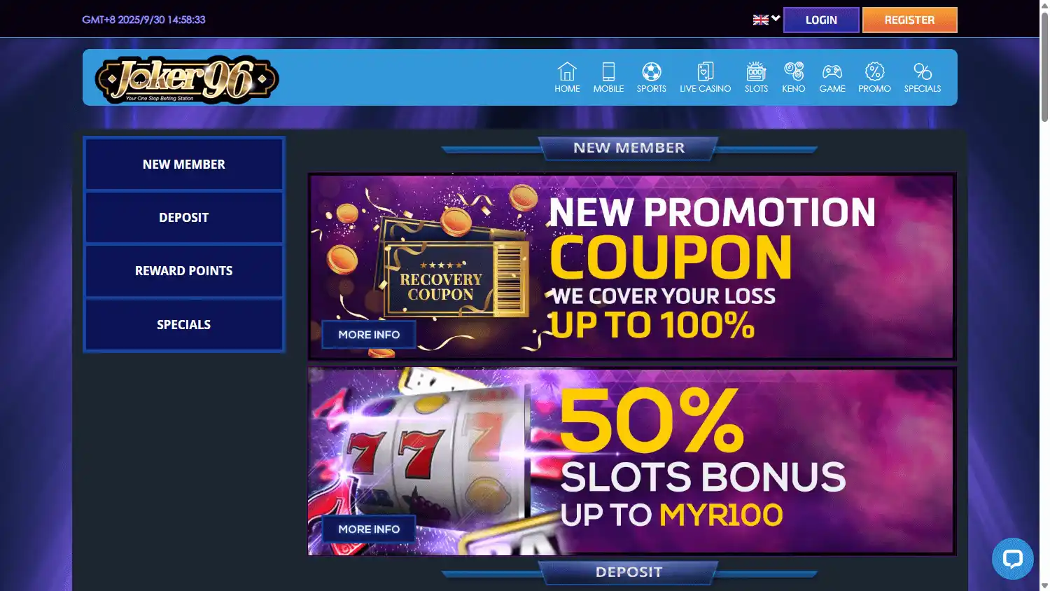 Joker96 Casino screenshot 3