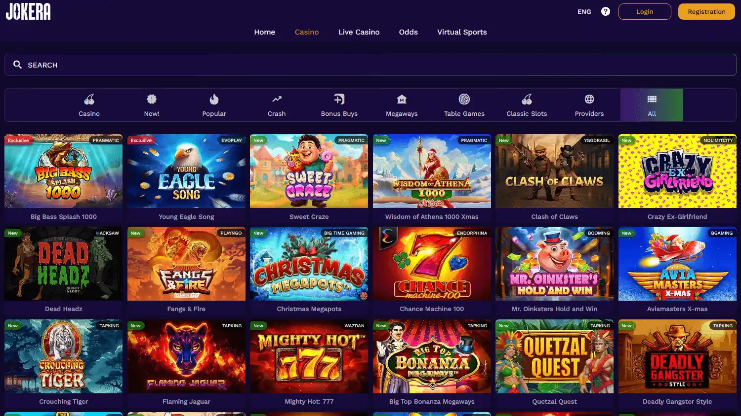 Jokera Casino screenshot 2