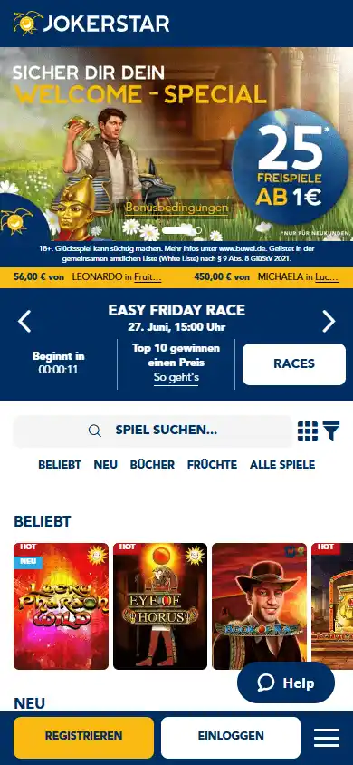 Jokerstar Casino screenshot 4