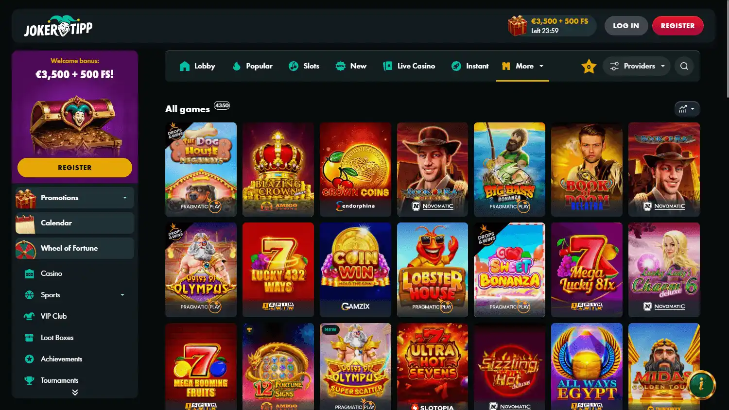 JokerTipp Casino screenshot 2