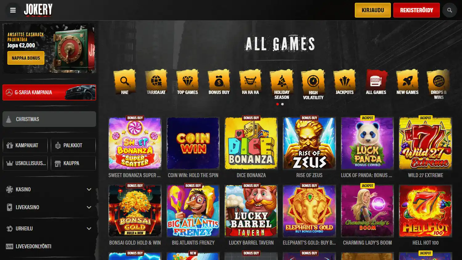 Jokery Casino screenshot 2