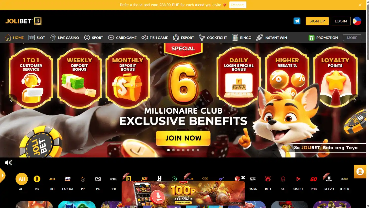 JOLIBET Casino screenshot 1