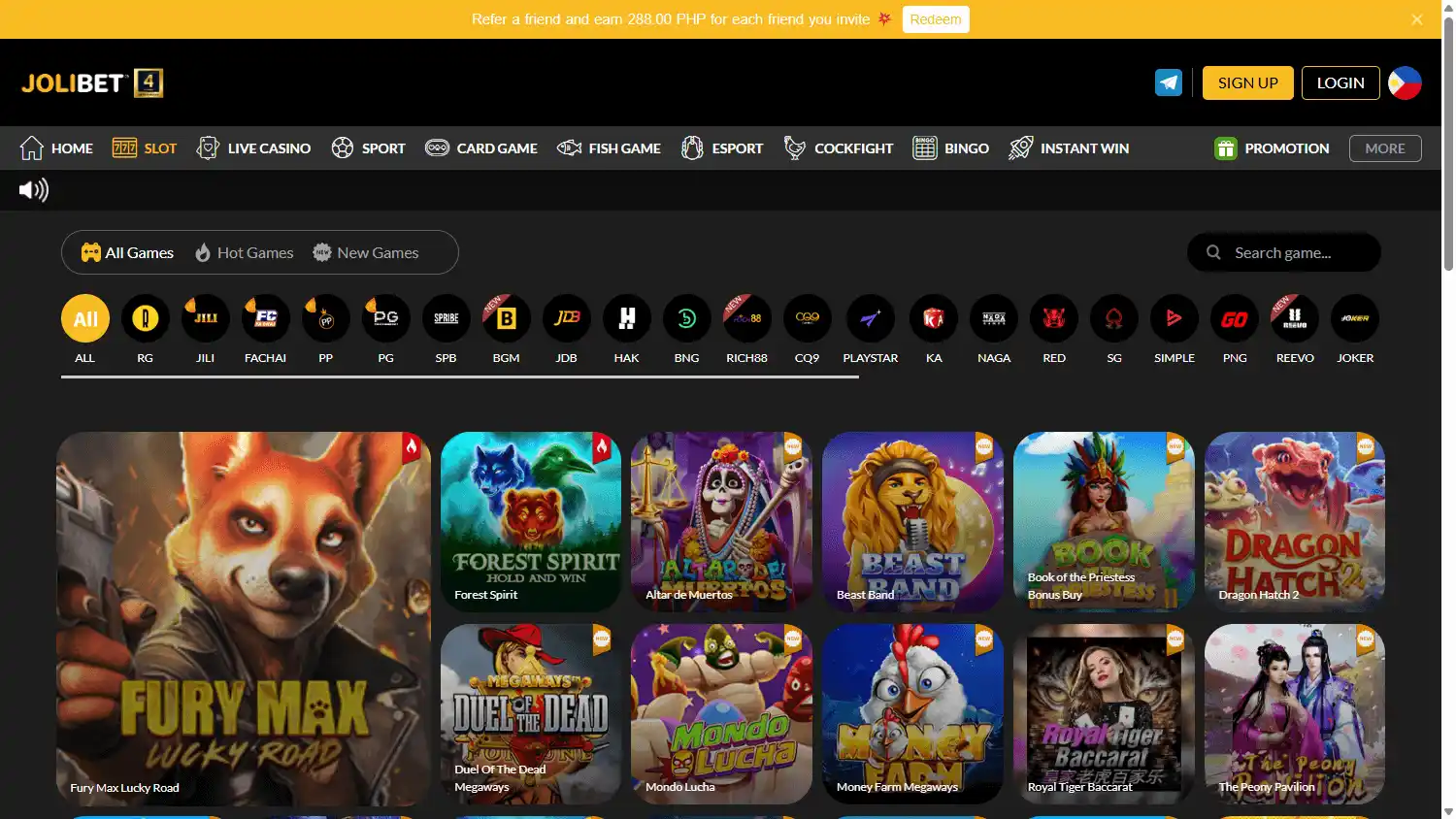 JOLIBET Casino screenshot 2