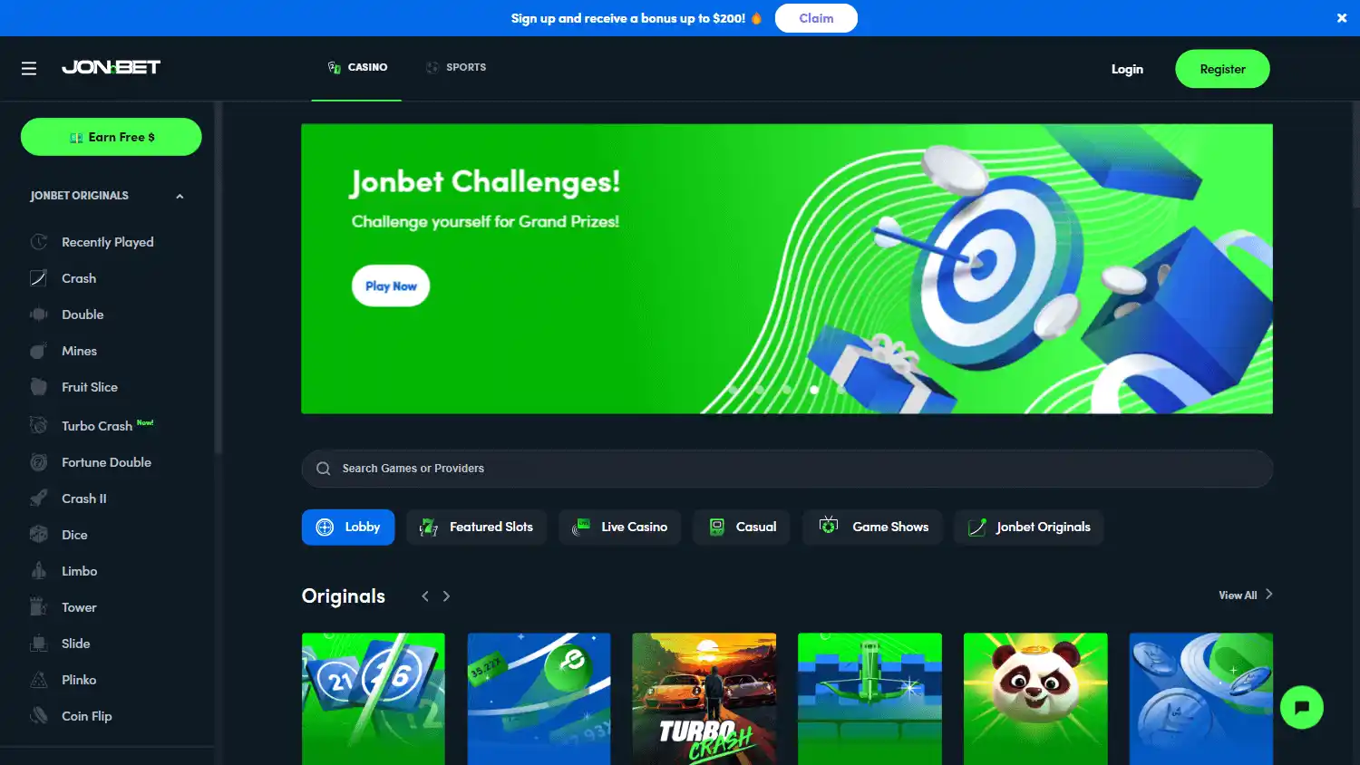 Jonbet Casino screenshot 3