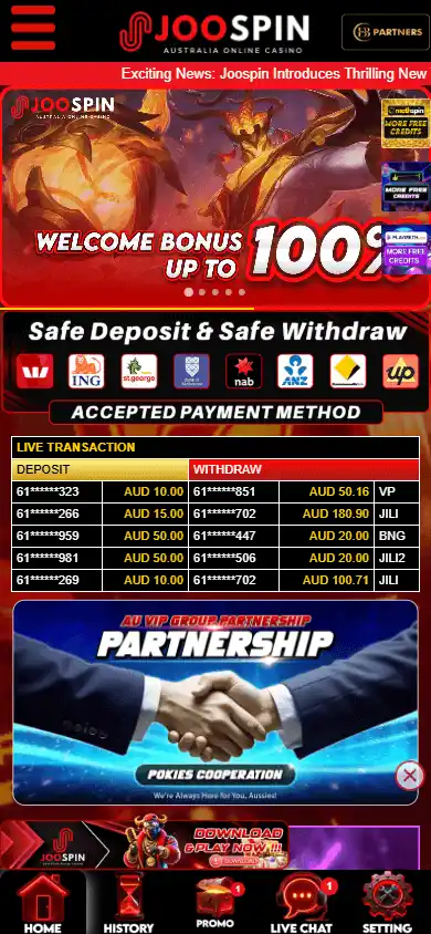 Joospin Casino screenshot 3