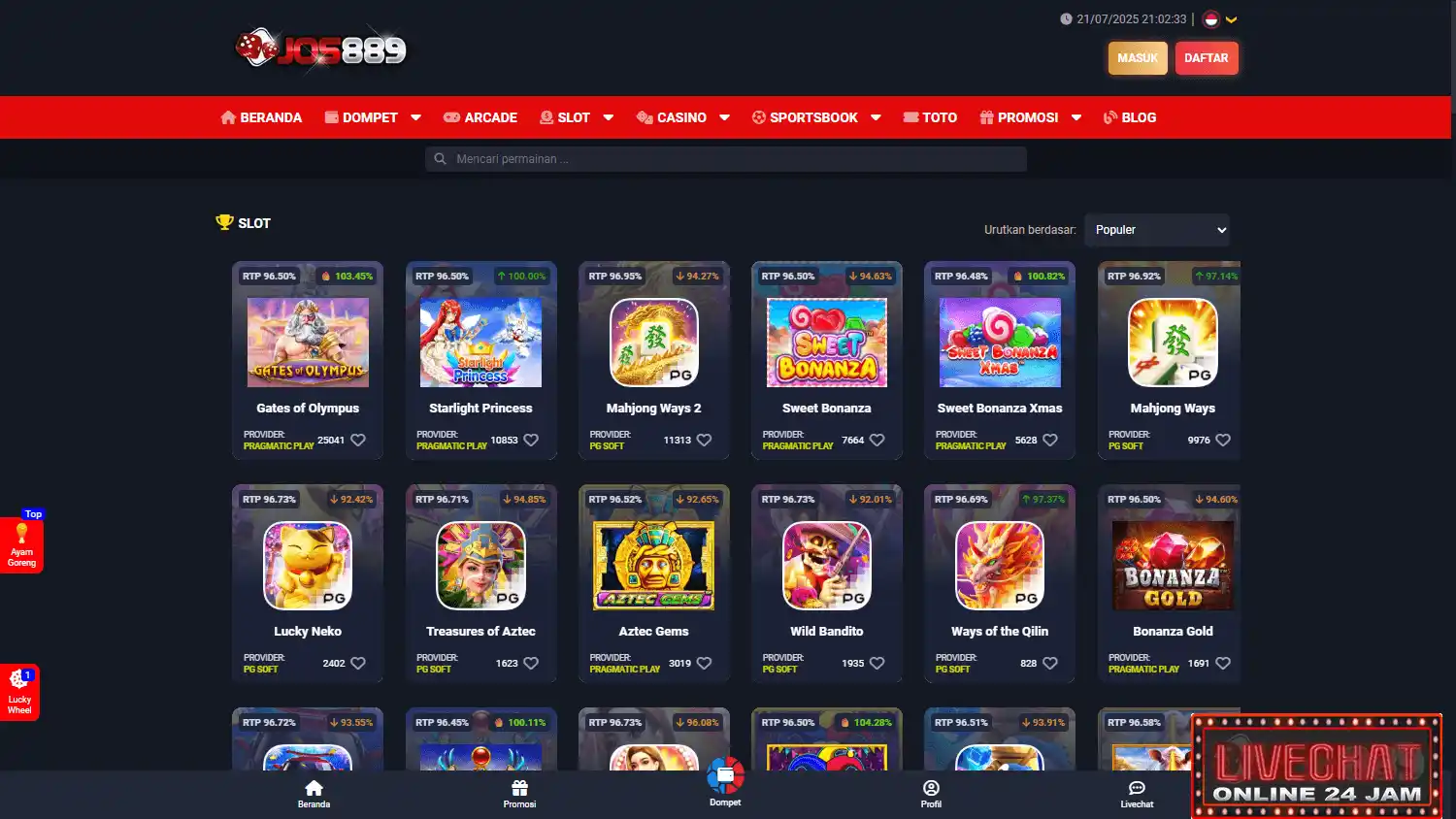 JOS889 Casino screenshot 2