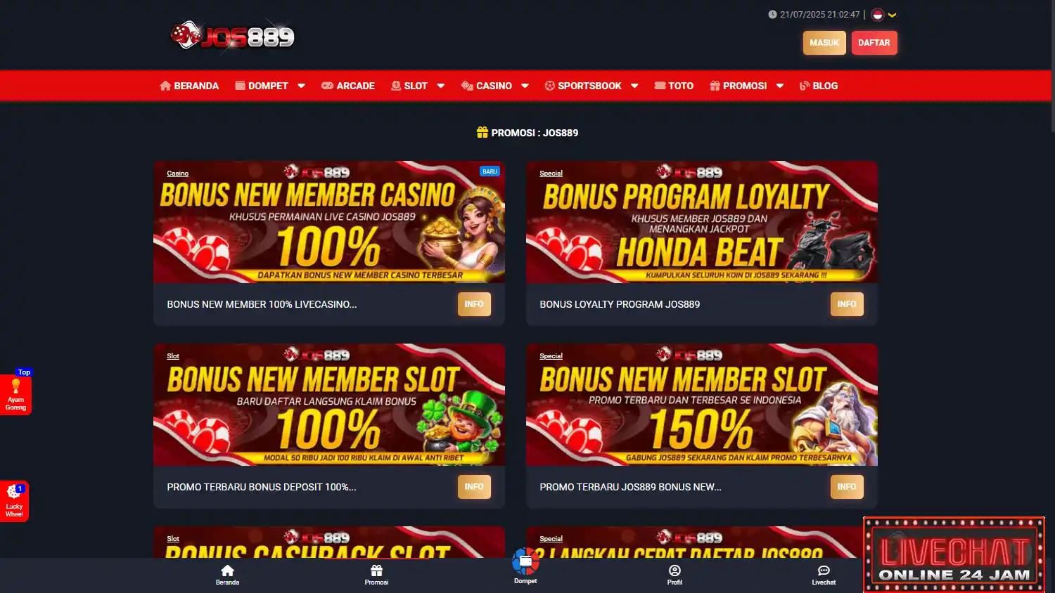 JOS889 Casino screenshot 3