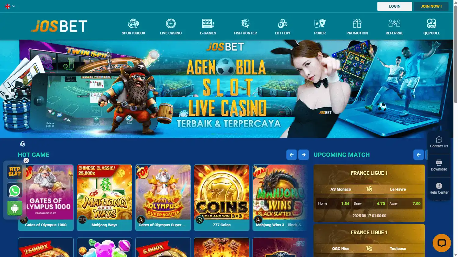 Josbet Casino screenshot 1
