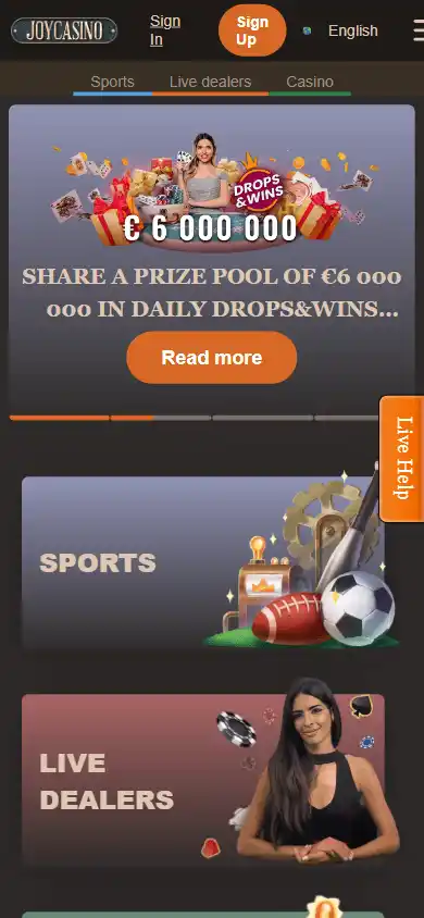 Joy Casino screenshot 3
