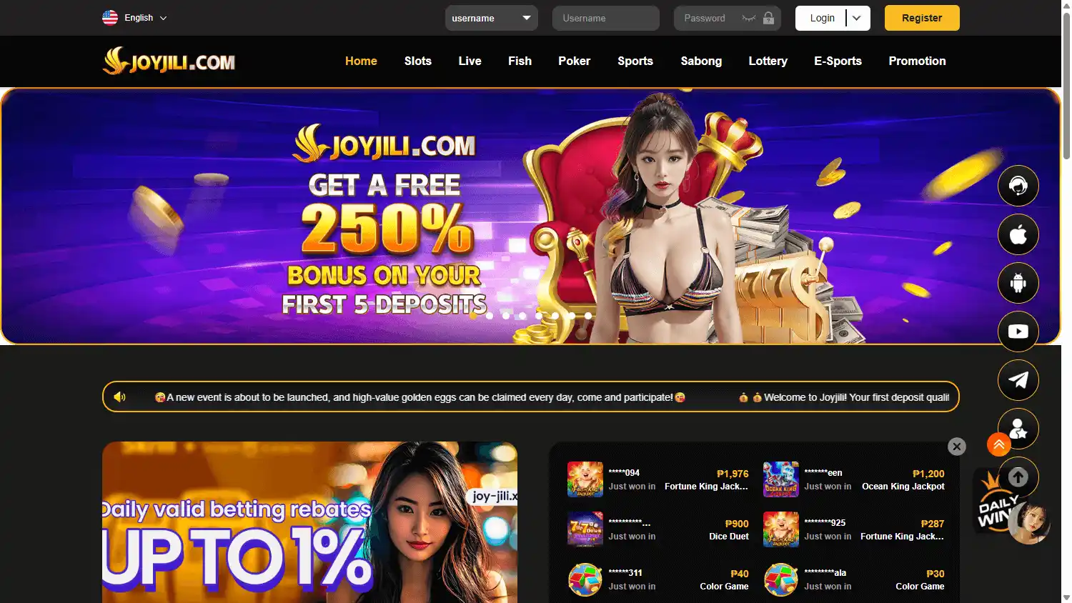 JOYJILI Casino screenshot 1