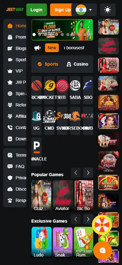 Jeetway Casino screenshot 4
