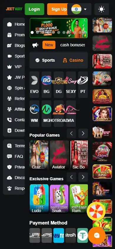 Jeetway Casino screenshot 5