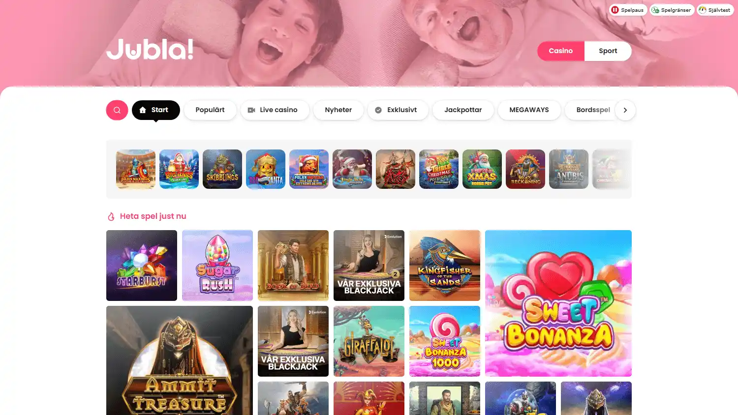 Jubla Casino screenshot 1
