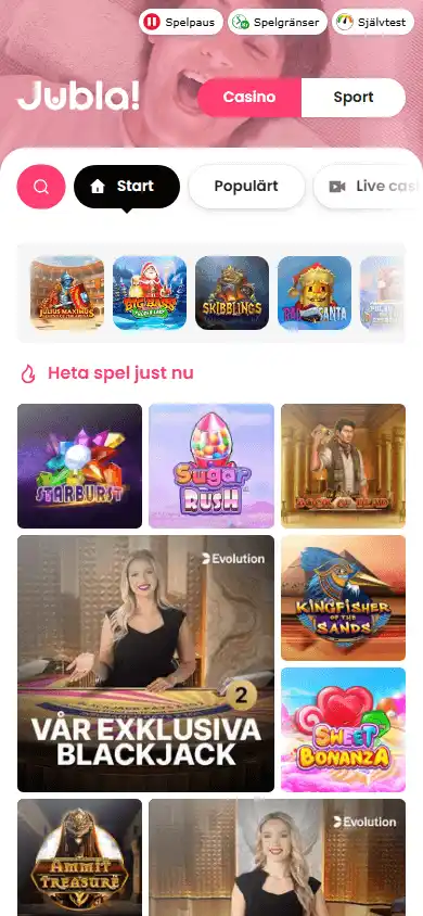 Jubla Casino screenshot 4
