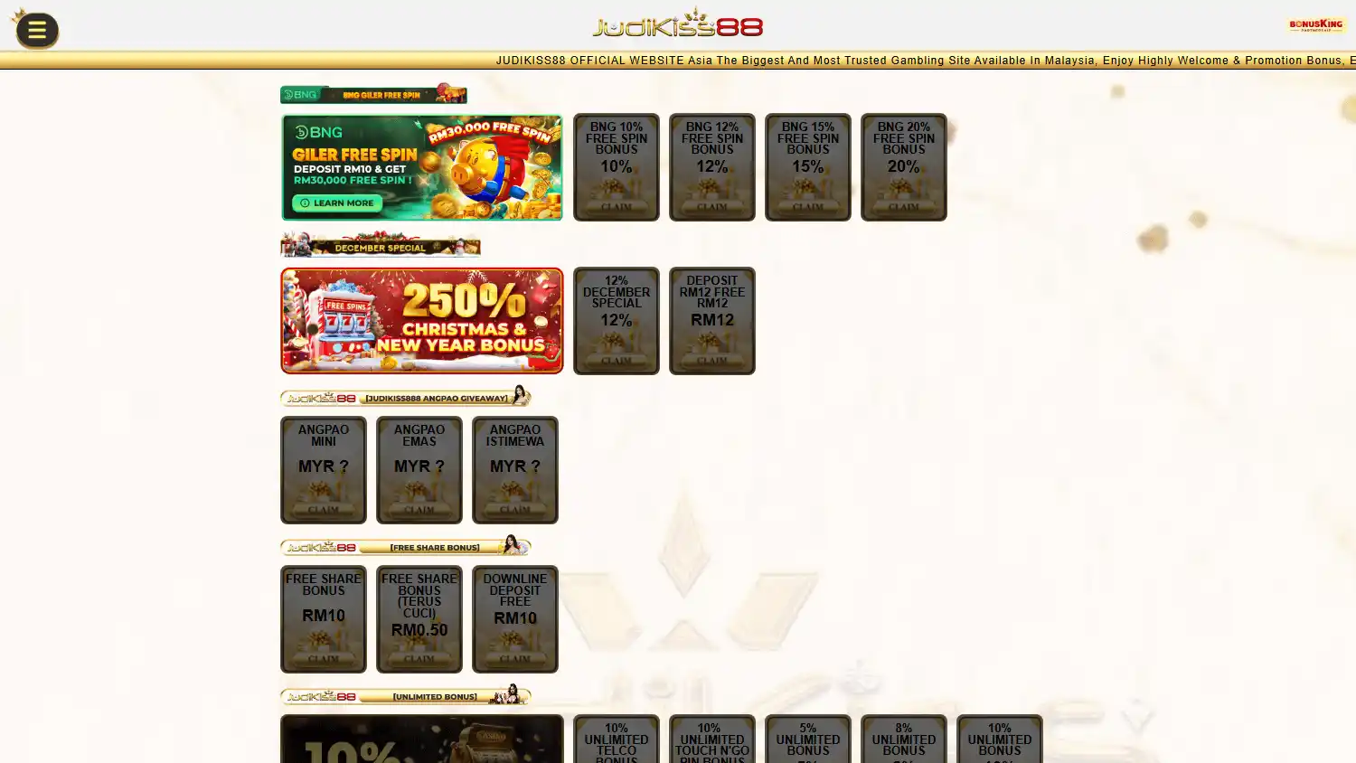 Judi Kiss Casino screenshot 2