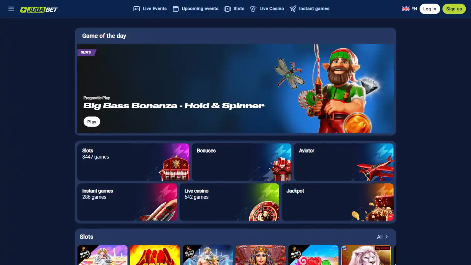 JugaBet Casino screenshot 1