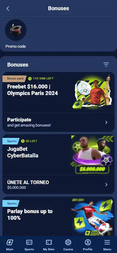 JugaBet Casino screenshot 5