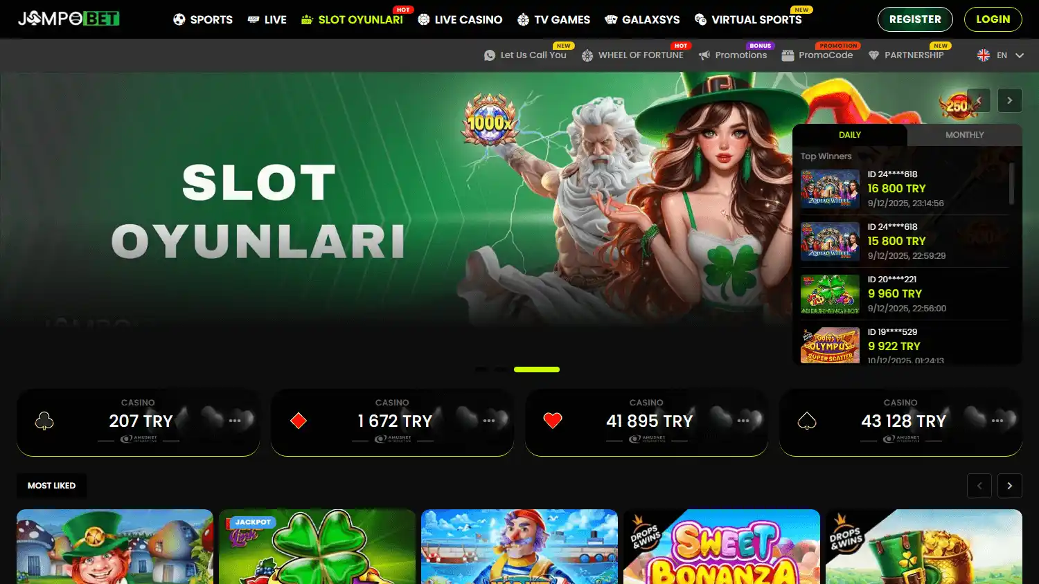 JumpoBet Casino screenshot 2