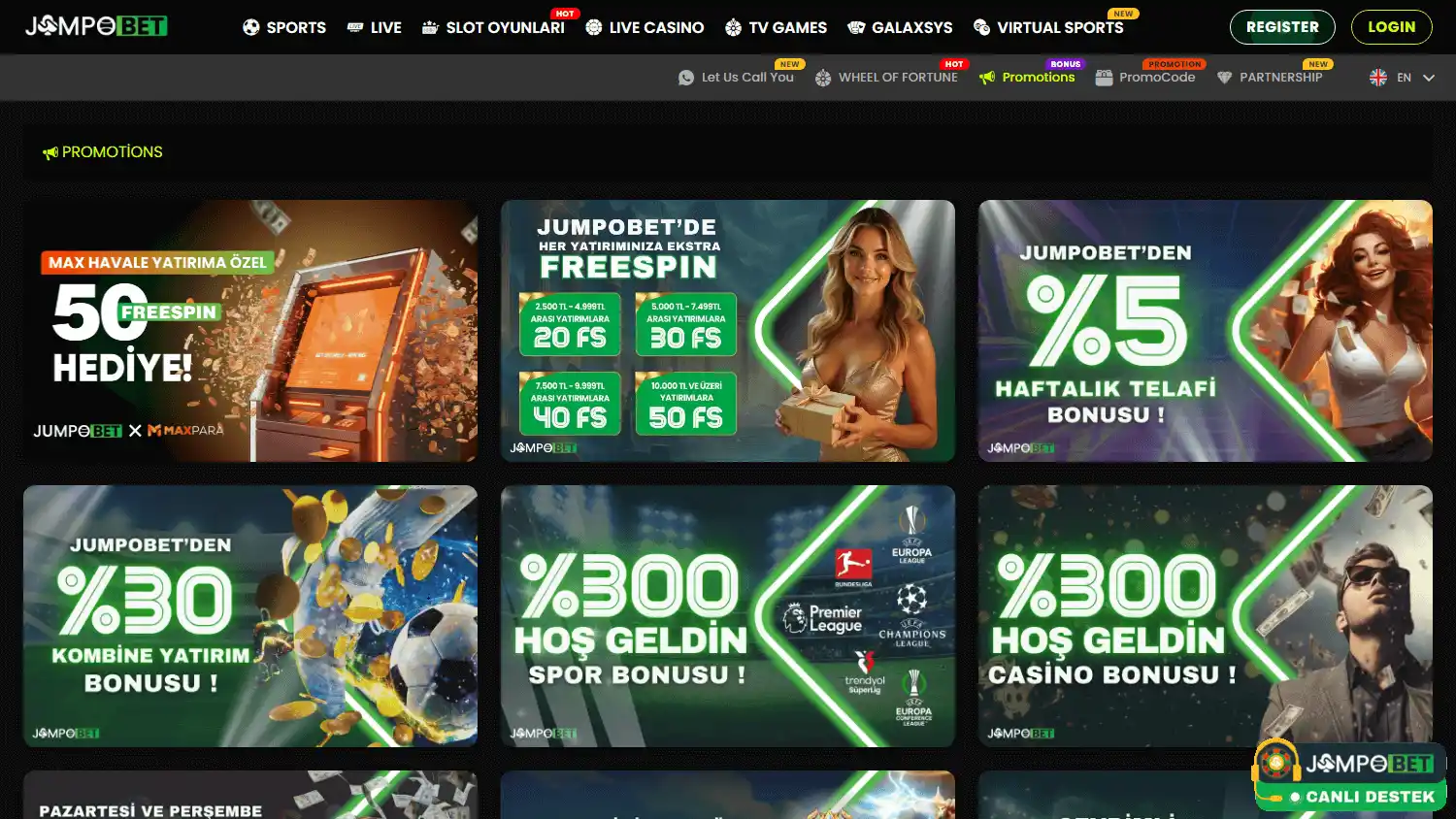 JumpoBet Casino screenshot 3