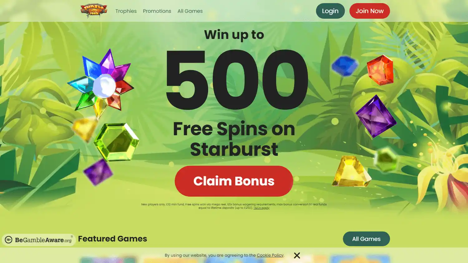 Jungle Reels Casino IE screenshot 2