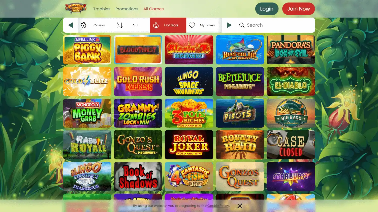 Jungle Reels Casino IE screenshot 3