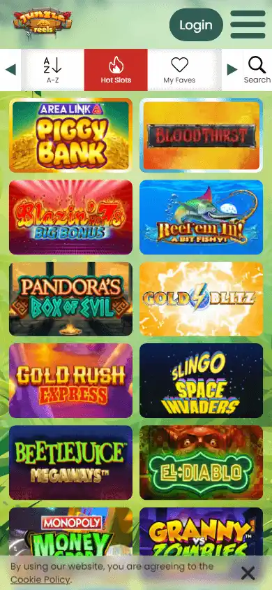 Jungle Reels Casino IE screenshot 6