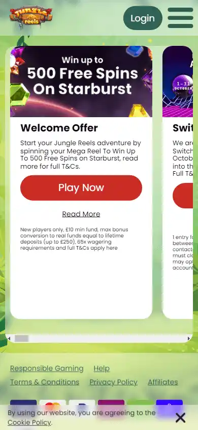 Jungle Reels Casino IE screenshot 7