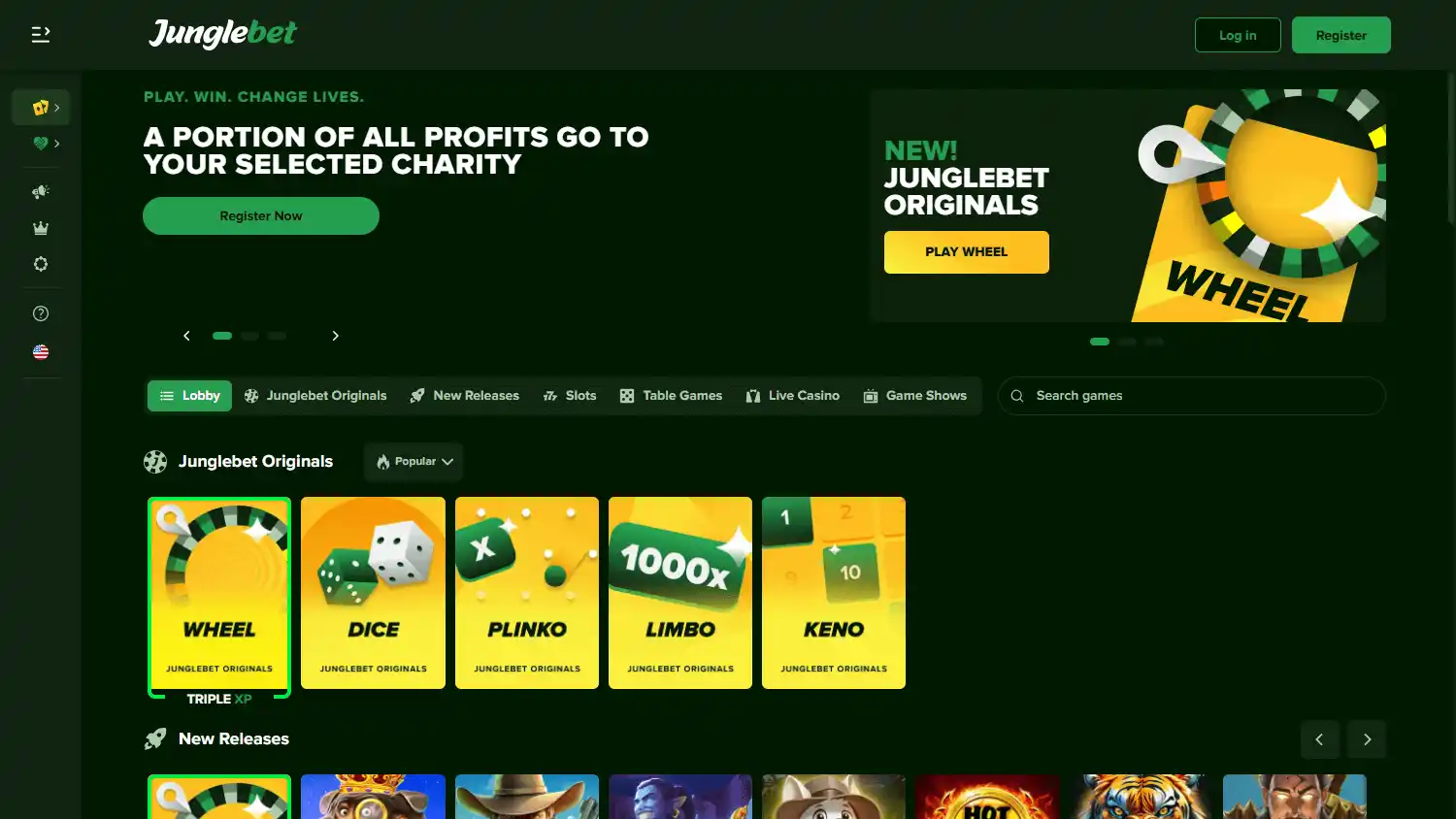 Junglebet Casino screenshot 1
