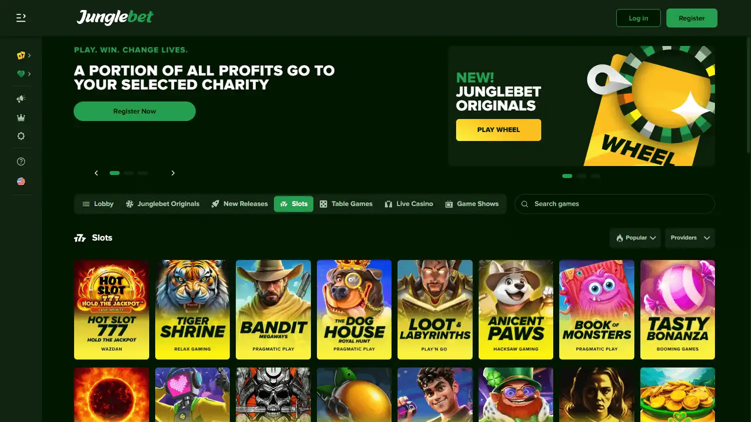 Junglebet Casino screenshot 2