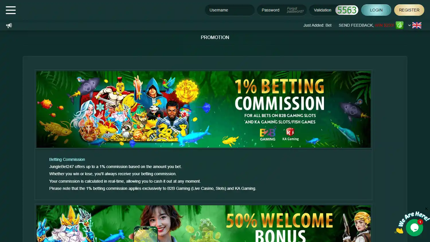 JungleBet247 Casino screenshot 3