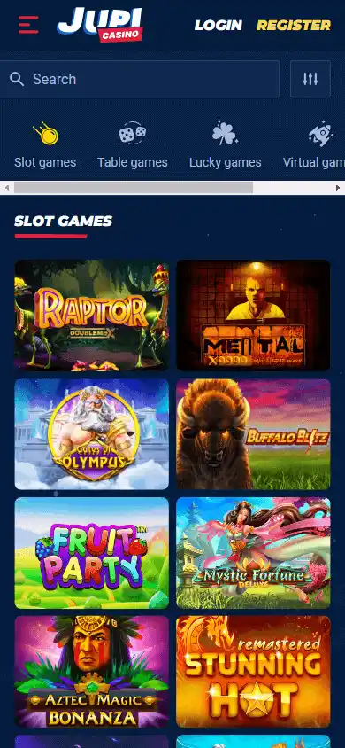Jupi Casino screenshot 4