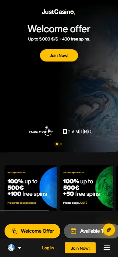 JustCasino screenshot 4