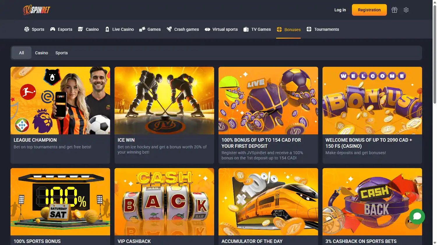 JVSPINBET Casino screenshot 3