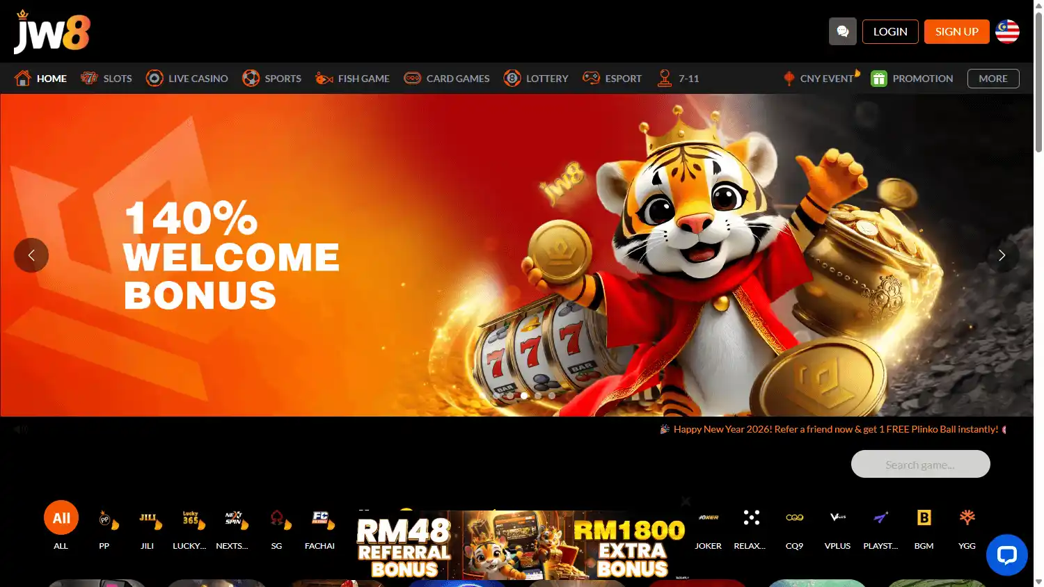 JW8 Casino screenshot 1