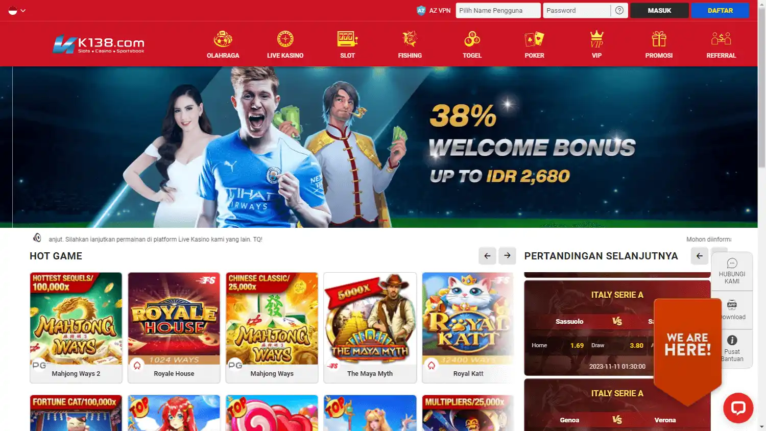 K138win Casino screenshot 1