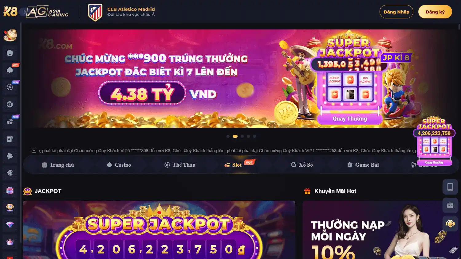K8 Casino screenshot 2