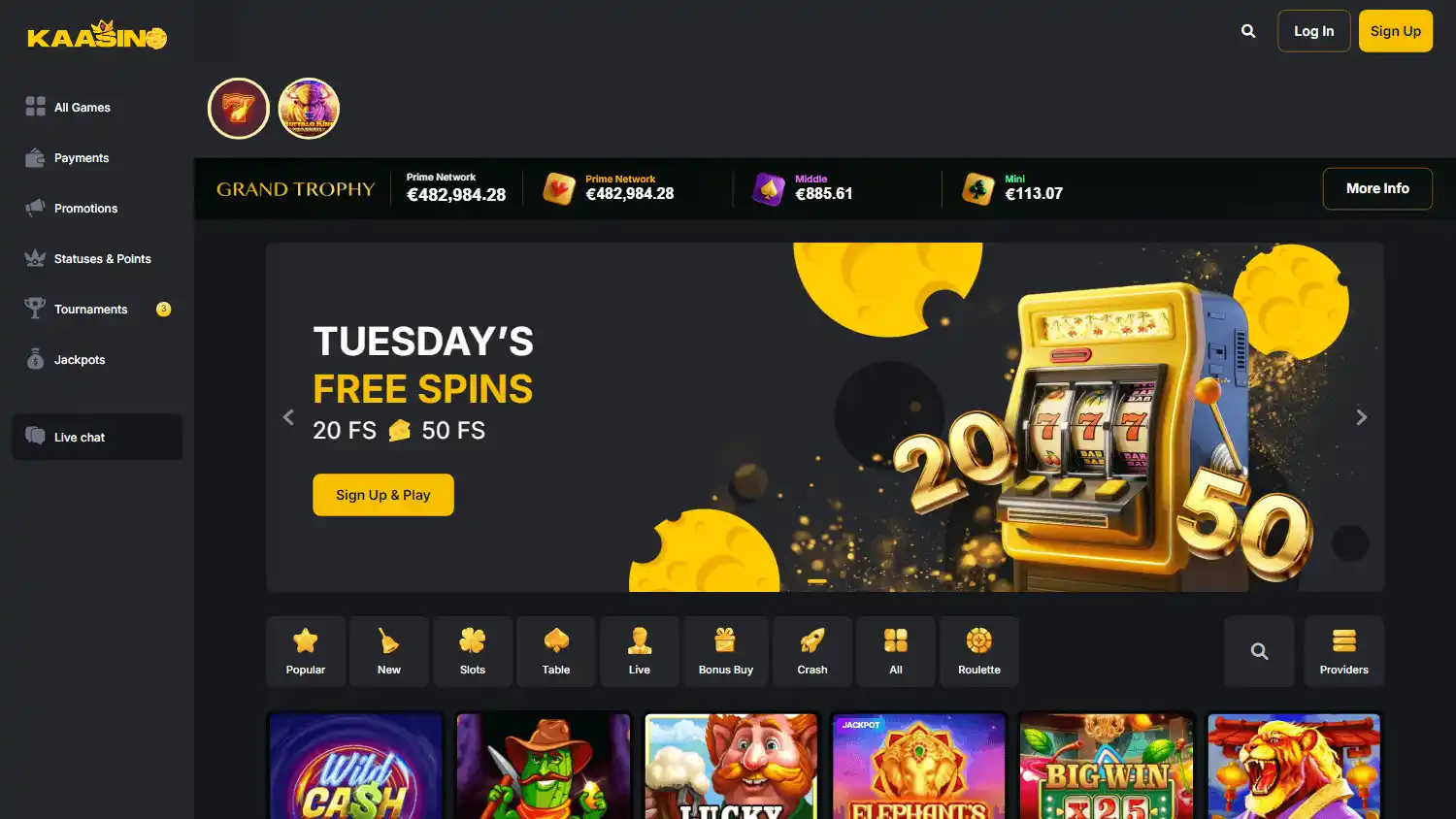 Kaasino Casino screenshot 1