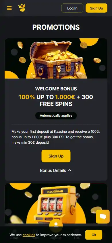 Kaasino Casino screenshot 6