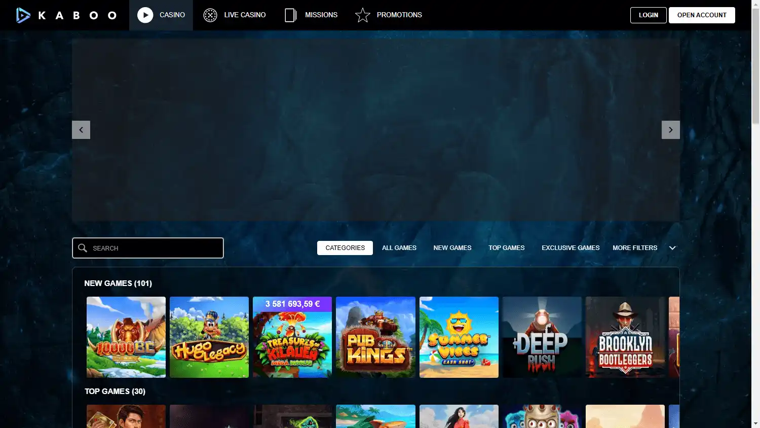 Kaboo Casino screenshot 2