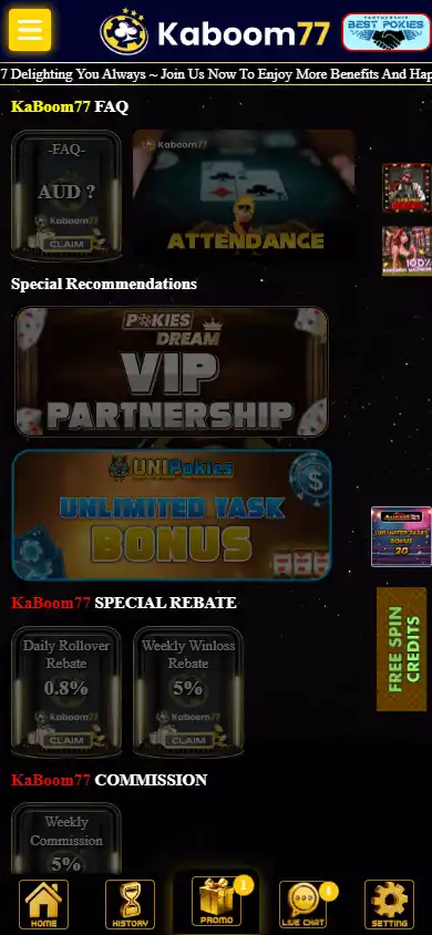 Kaboom77 Casino screenshot 4
