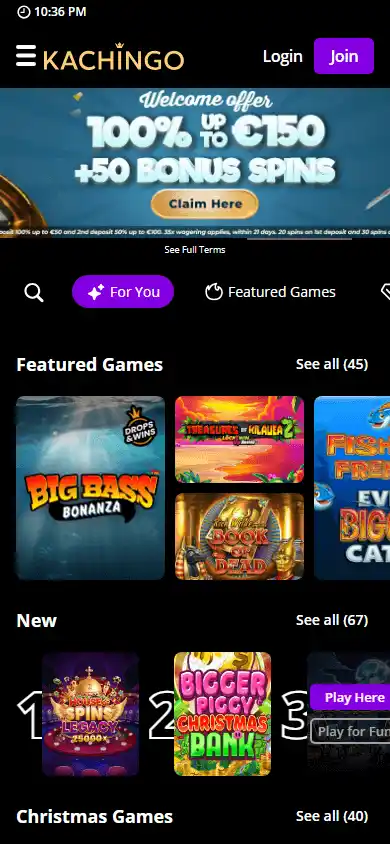 Kachingo Casino screenshot 4