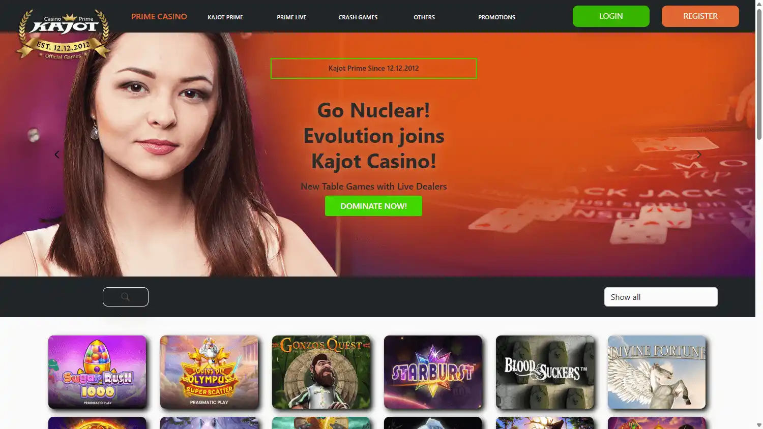 Kajot Casino screenshot 1
