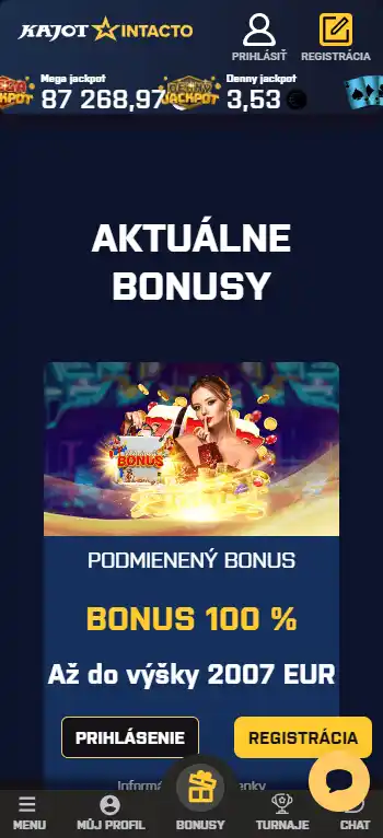 Kajotintacto Casino screenshot 4