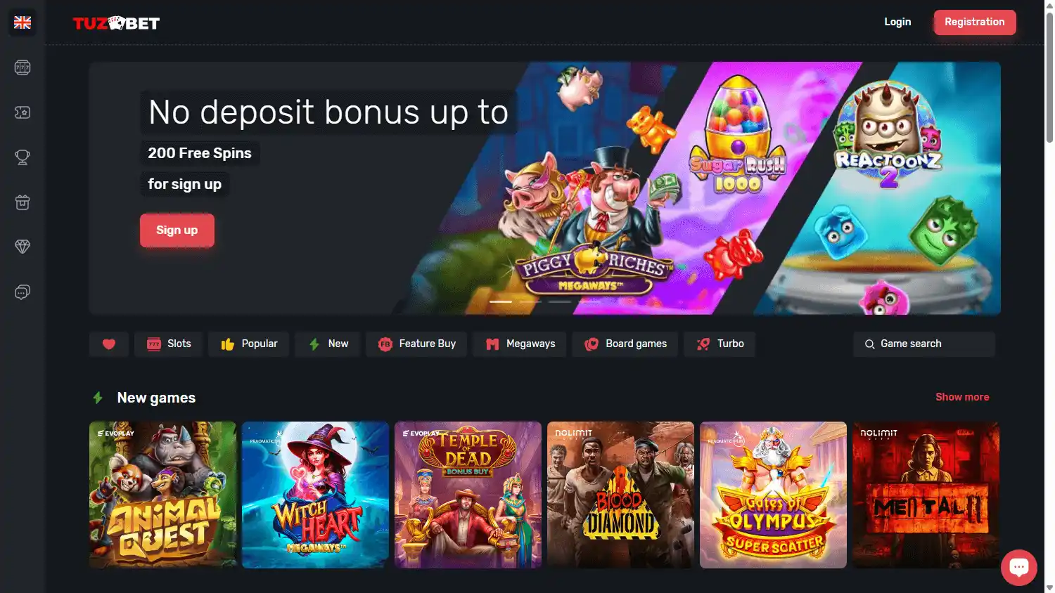 Tuz Bet Casino screenshot 1