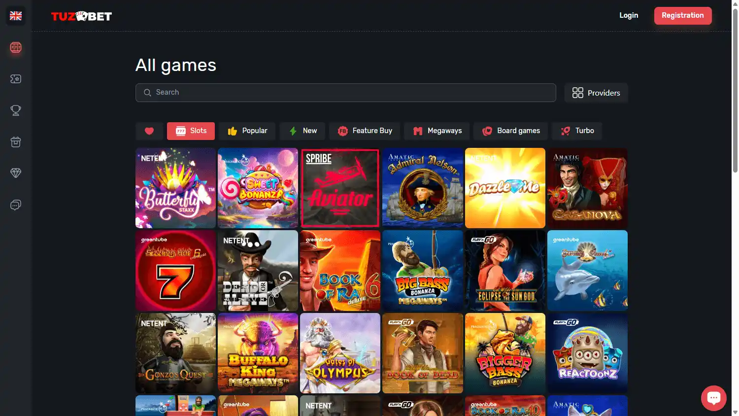 Tuz Bet Casino screenshot 2