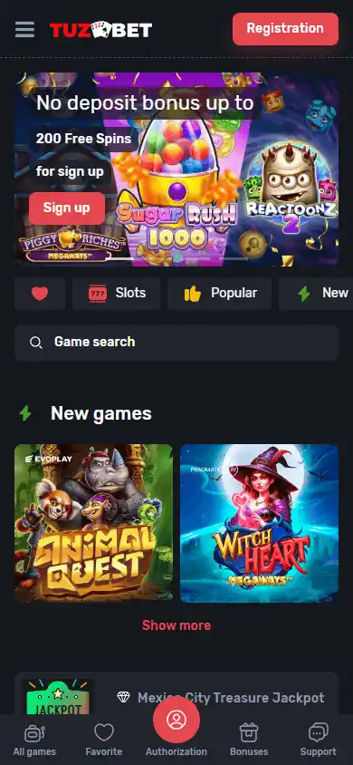 Tuz Bet Casino screenshot 3