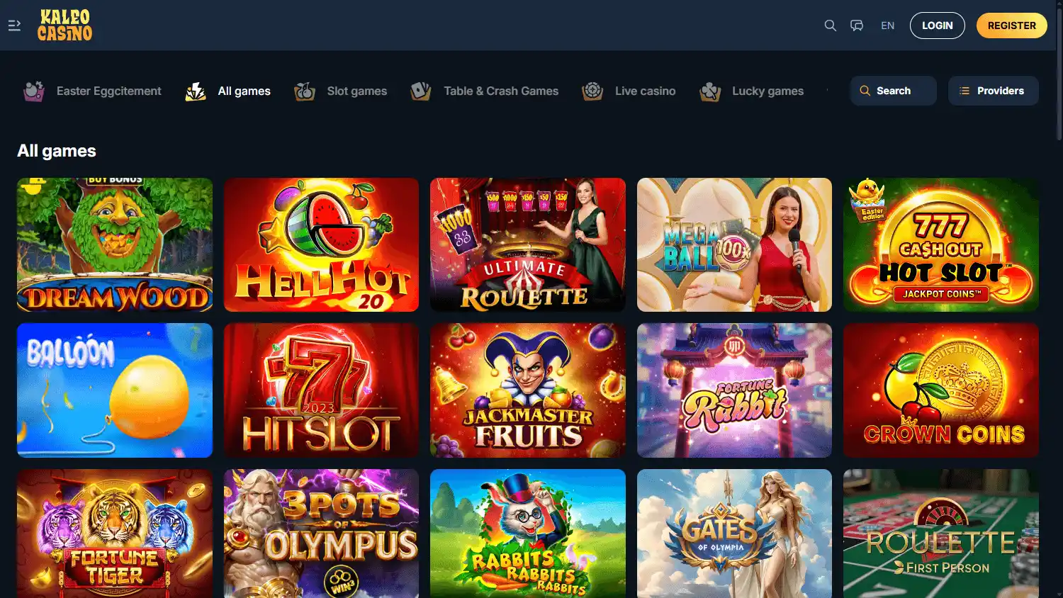 Kaleo Casino screenshot 2