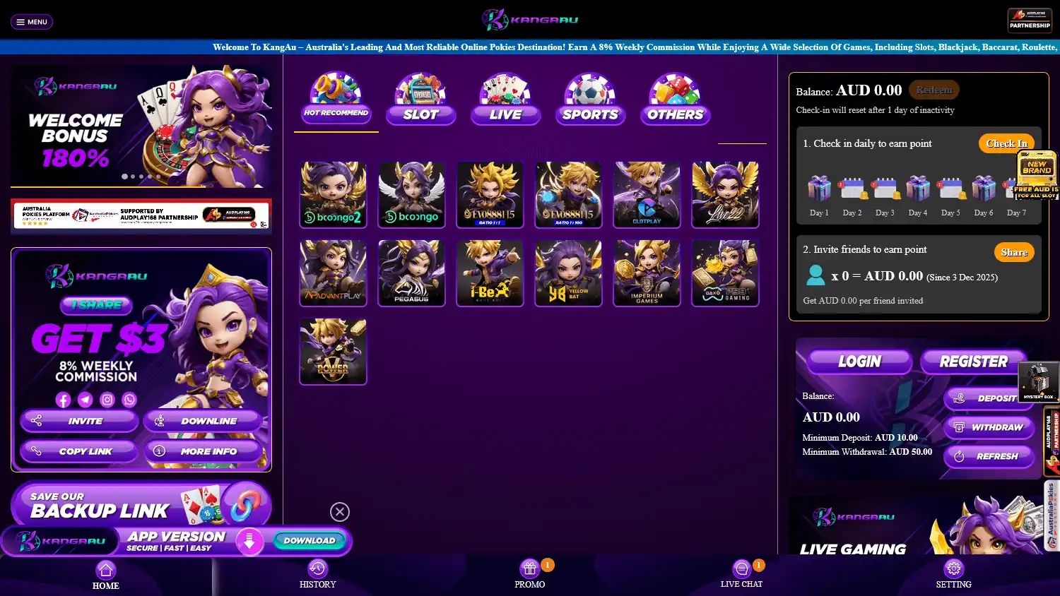 KangaAU Casino screenshot 1