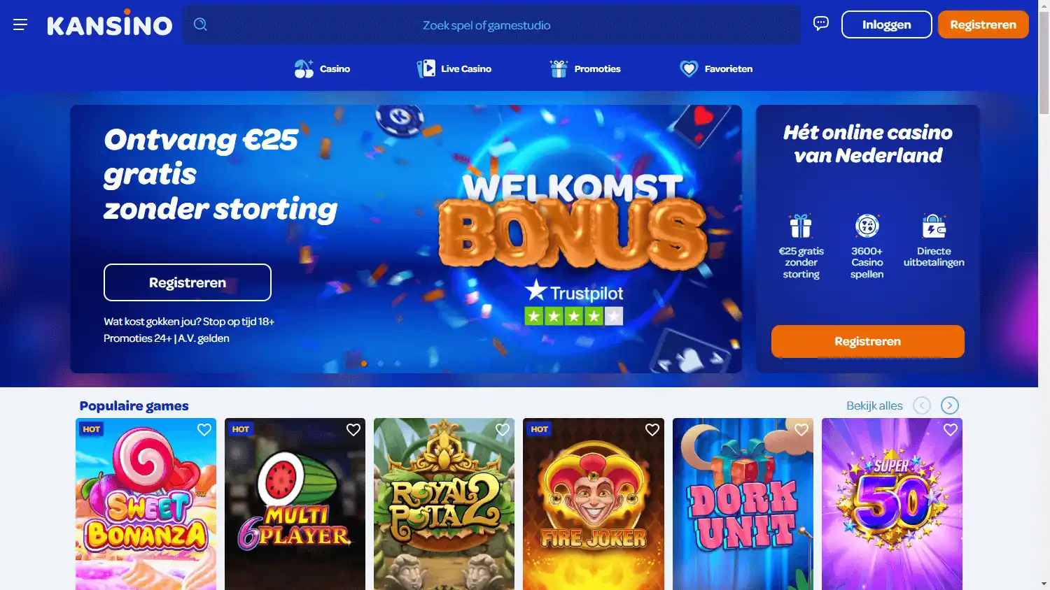 Kansino Casino screenshot 1