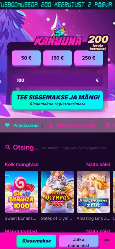 Kanuuna Casino screenshot 3